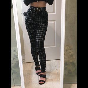 Forever 21 Skinny Grid Pants NWOT 🎼